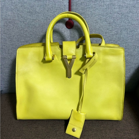 Saint Laurent Yellow Medium Chyc Cabas Handbag classic - Picture 1 of 10